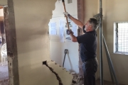 Frank removing kitchen wall