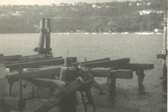 Inspecting 1st pier Aug 60